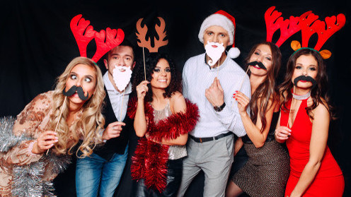 Christmas Photo Booth, Christmas Party, Christmas Props