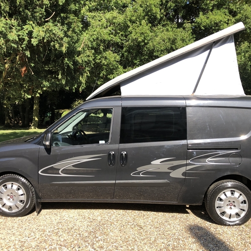 2011 (61)reg Fiat Doblo 16v SX Multijet Micro Camper Van 2 Berth - 41072 Miles