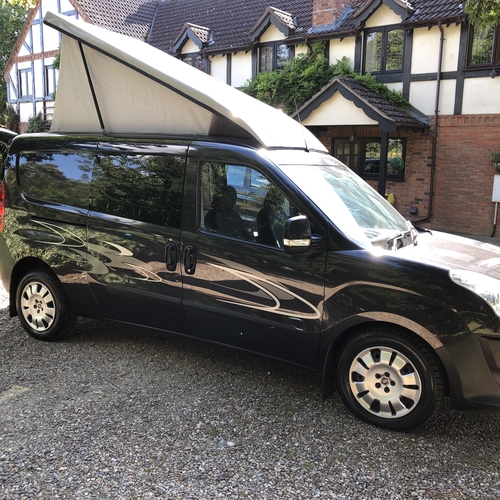 2011 (61)reg Fiat Doblo 16v SX Multijet Micro Camper Van 2 Berth - 41072 Miles