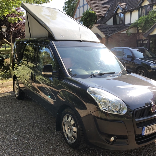 2011 (61)reg Fiat Doblo 16v SX Multijet Micro Camper Van 2 Berth - 41072 Miles