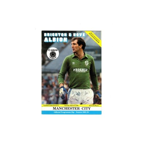 Brighton & Hove Albion Home Football Programmes