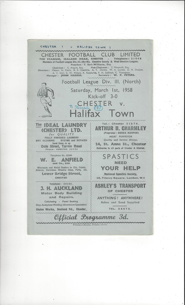 Latest Football Programmes Listed today