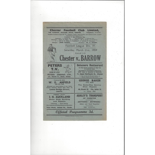 Barrow Away Football Programmes