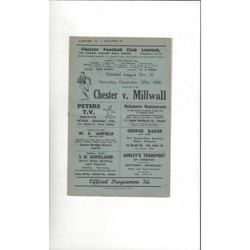 Millwall Away Football Programmes