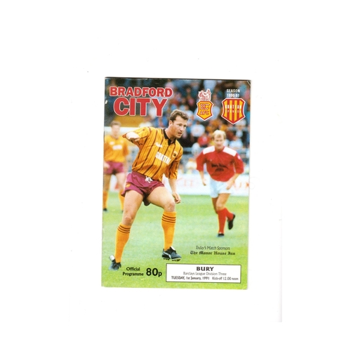 Bradford City Home Football Programmes