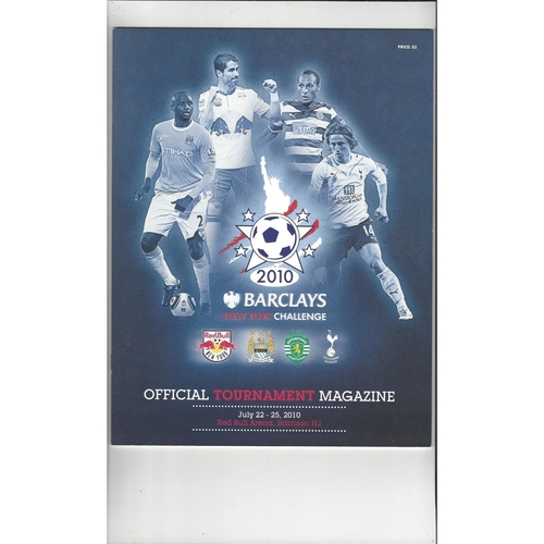 Barclays New York Challenge Football Programme 2010 Manchester City, Tottenham
