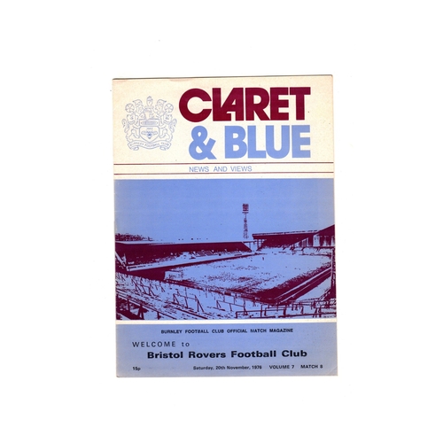 Bristol Rovers Away Football Programmes