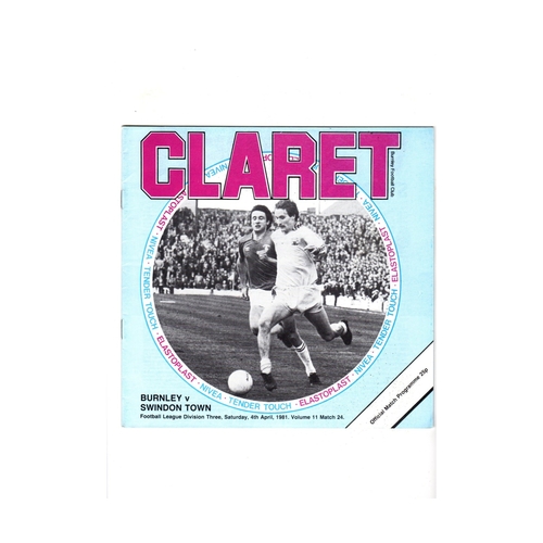 Burnley Home Football Programmes