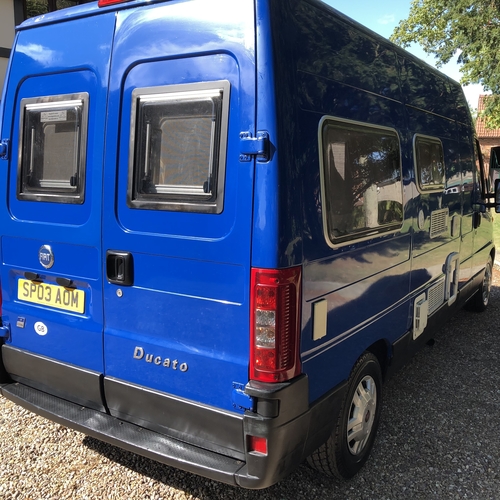 2003 Fiat Ducato 2.3 JTD LWB Camper Van 2 Berth Rear Lounge Huge Specification