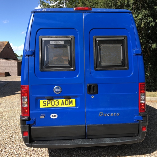 2003 Fiat Ducato 2.3 JTD LWB Camper Van 2 Berth Rear Lounge Huge Specification