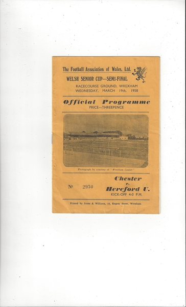 More Football Programmes listed today