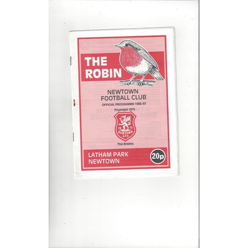 Welsh Cups. (All Cups) Football Programmes