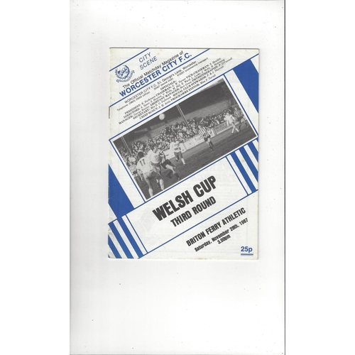 Welsh Cups. (All Cups) Football Programmes