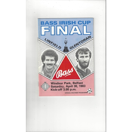 Northern Ireland Cup / Gold Cup Finals Football Programmes