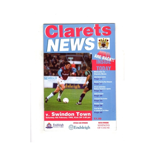 Swindon Town Away Football Programmes