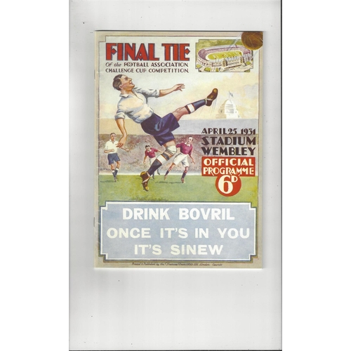 FA Cup Final Football Programmes