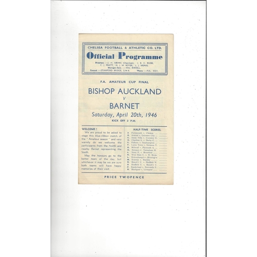 Amateur Cup Final Football Programmes