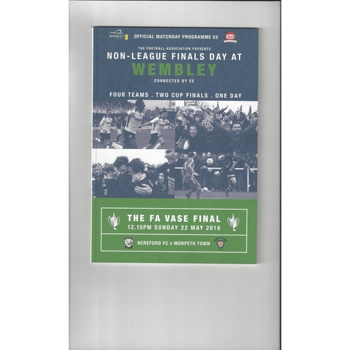 2016 Halifax Town v Grimsby FA Trophy Final Football Programme