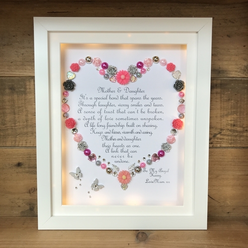 LED Mother and daughter poem