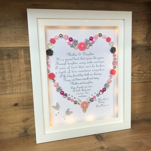 LED Mother and daughter poem