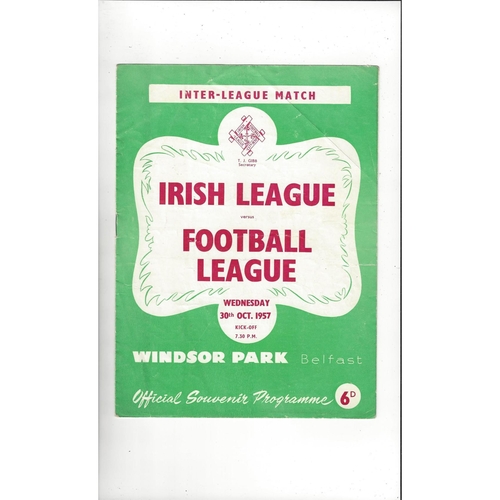 Inter League Football Programmes