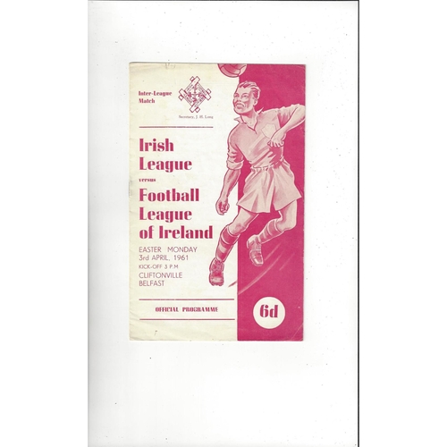 Inter League Football Programmes