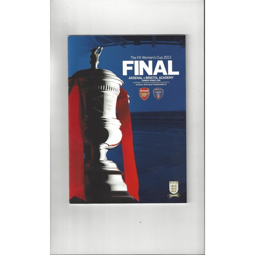 Women's FA Cup Final Football Programmes