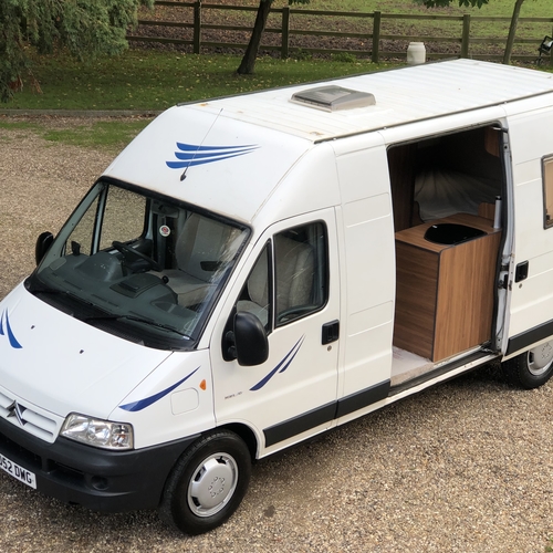 2002 (52)reg Citroen Relay TD HDi LWB Camper Van 2 Berth FIXED BED - 64455 Miles