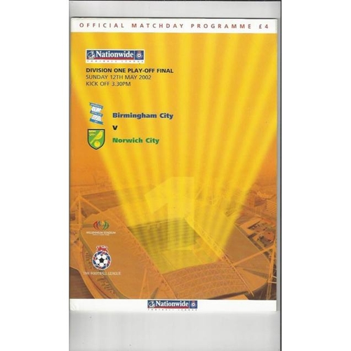 League Play Off Final Football Programmes