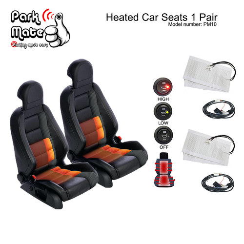 Heated Car Seats Pad Kit 1 Pair Park Mate PM10