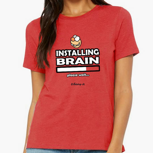 'Installing Brain' Adults T-Shirt