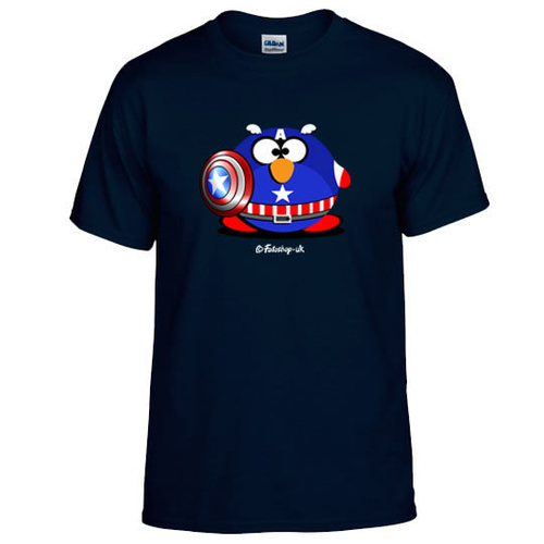 'Captain Fat Penguin' Adults T-Shirt