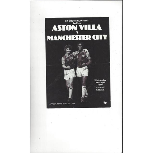 FA Youth Cup Final Football Programmes