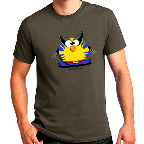 'Fat Wolverine Penguin' Adults T-Shirt