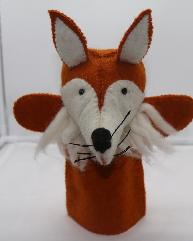 ORANGE FOX HAND PUPPETS