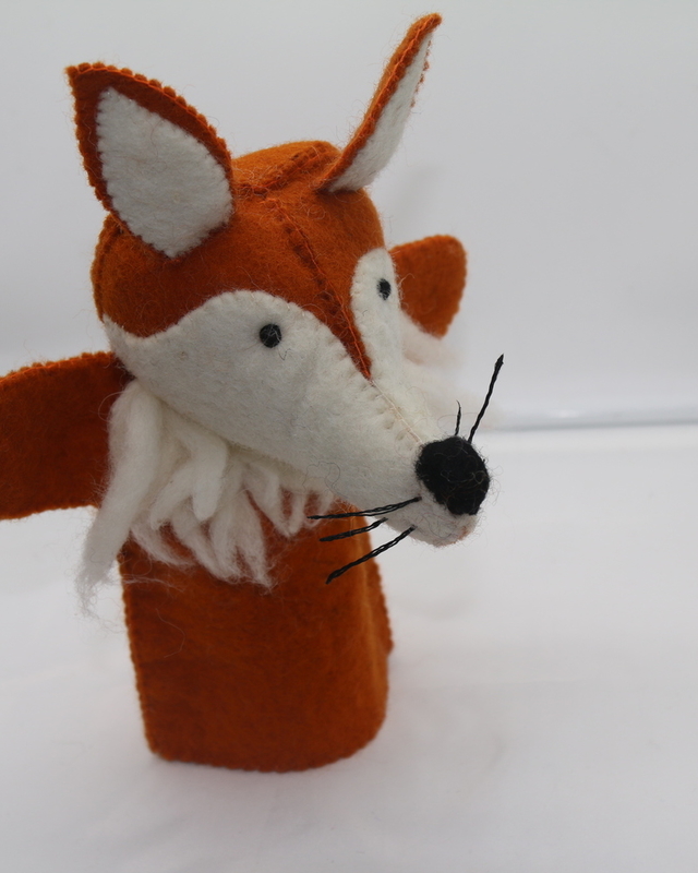 ORANGE FOX HAND PUPPETS