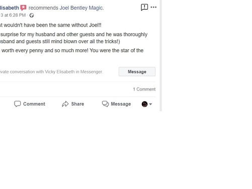 Testimonials | Joel Bentley | Mentalist &amp; Magician