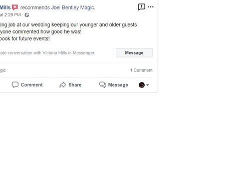 Testimonials | Joel Bentley | Mentalist &amp; Magician
