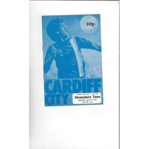 Welsh Cup Final Football Programme