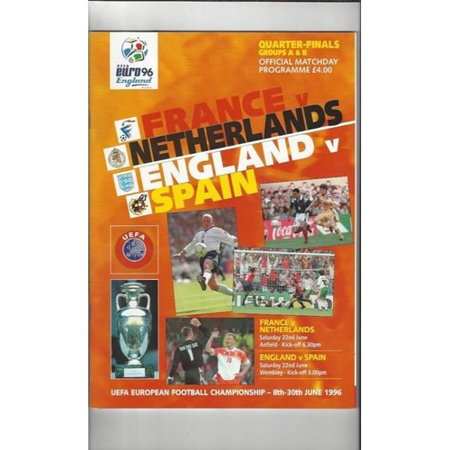 European Championship Football Programmes