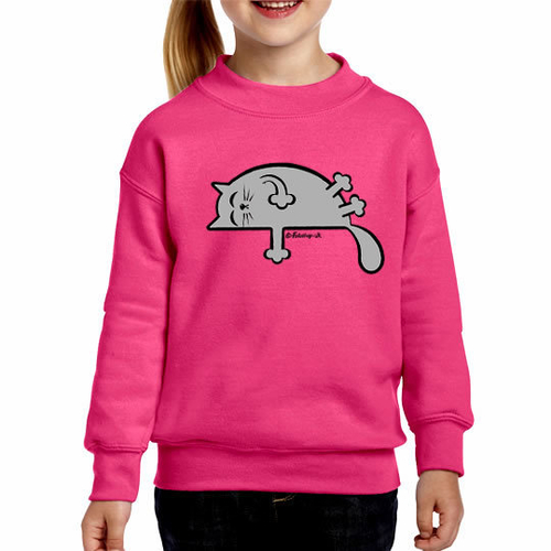 'Grey Sleepy Cat' Sweatshirt