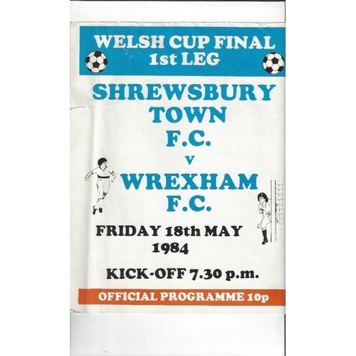 Welsh Cup Final Football Programme