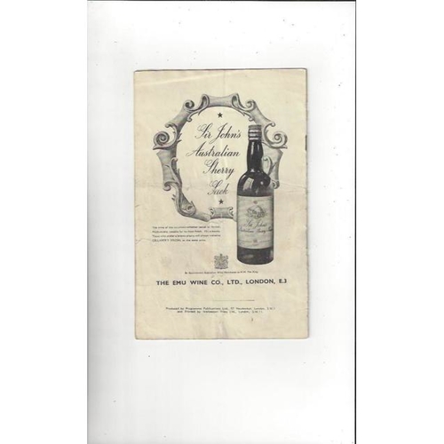 1949 Middlesex Sevens Rugby Union Programme