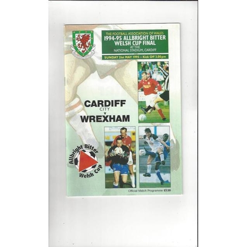 Welsh Cup Final Football Programme
