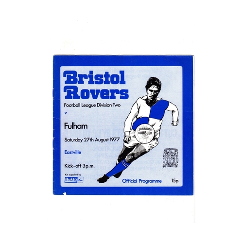 Fulham Away Football Programmes