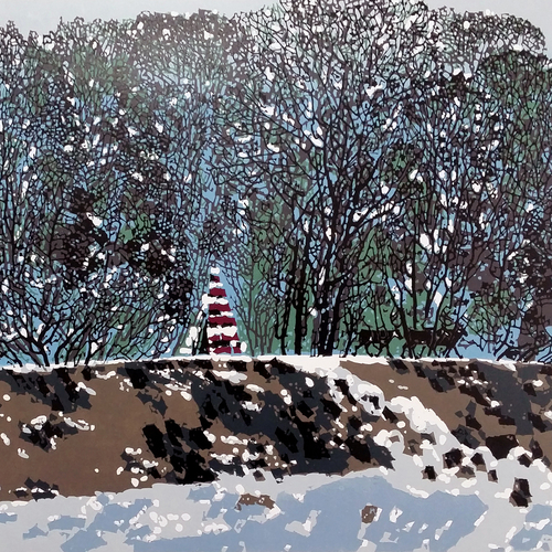 First snow on riverside