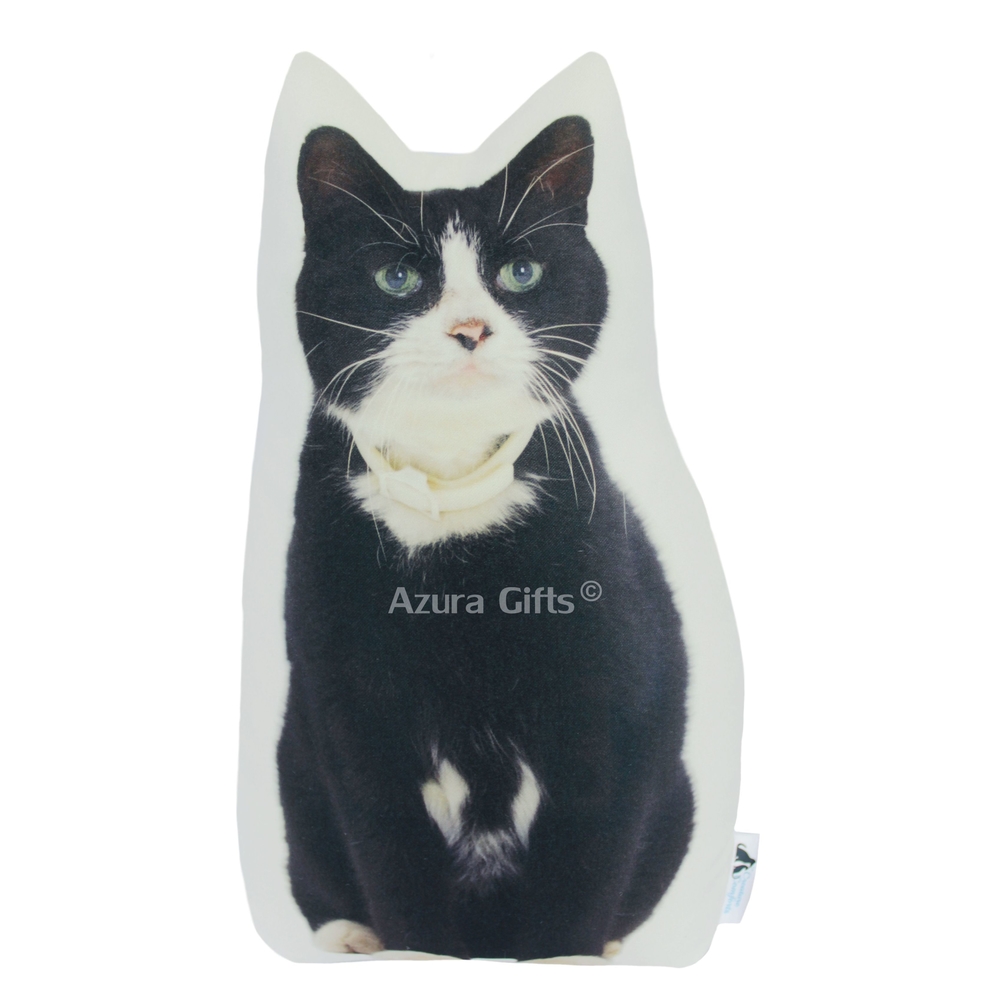 Black & White Shaped Cat Cushion (Adult)