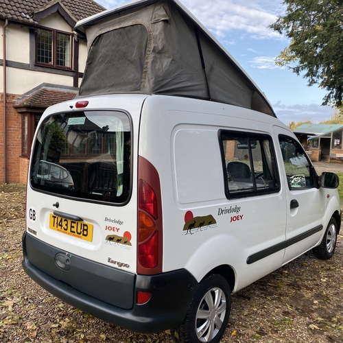 Drivelodge JOEY 1999(T)reg Renault Kangoo 1.9 DCi Micro Camper Van 1 Berth 75334 miles