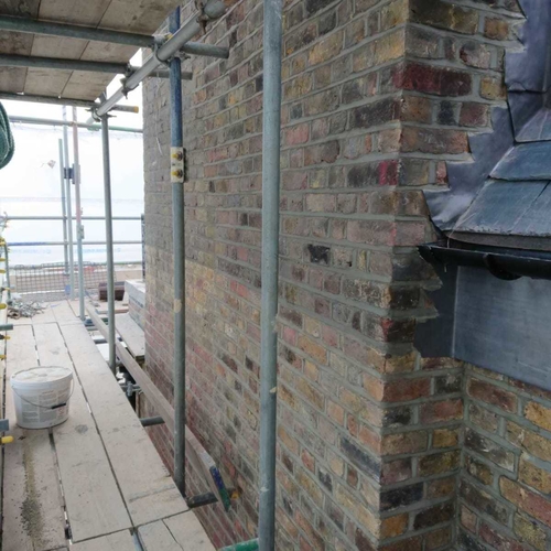 Brick tinting and alterations in Mayfair