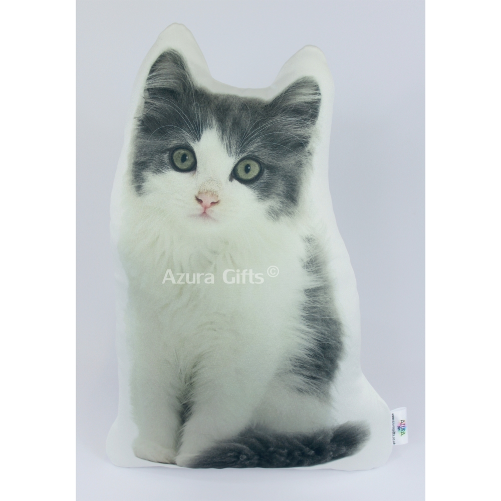 Siberian Kitten Shaped Cat Cushion